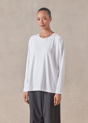 long sleeve smaller round neck - mid