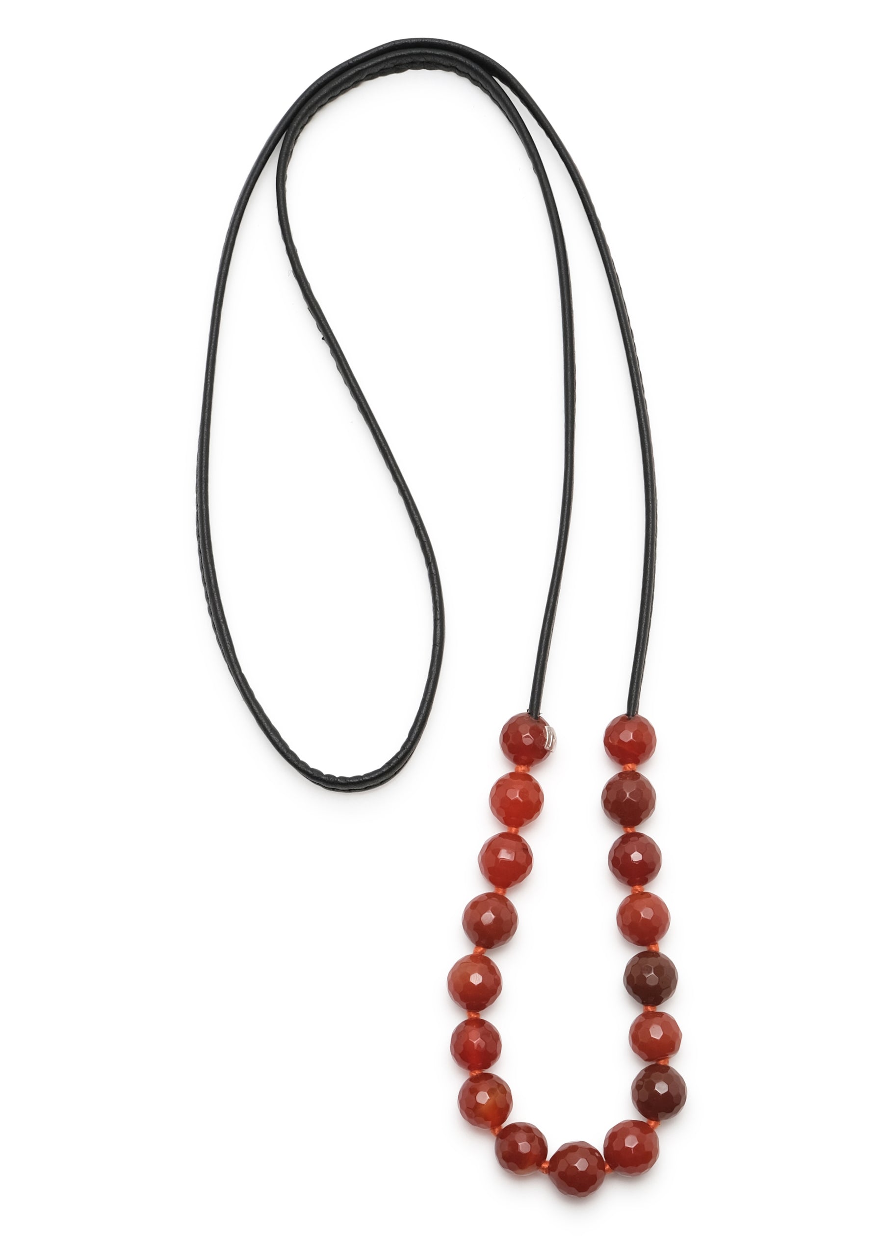 single strand necklace of semi-precious gemstones