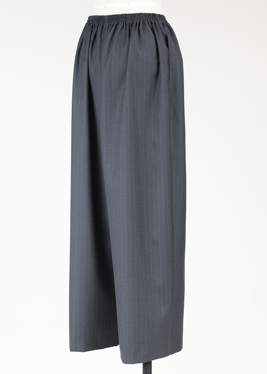 wool wide trouser