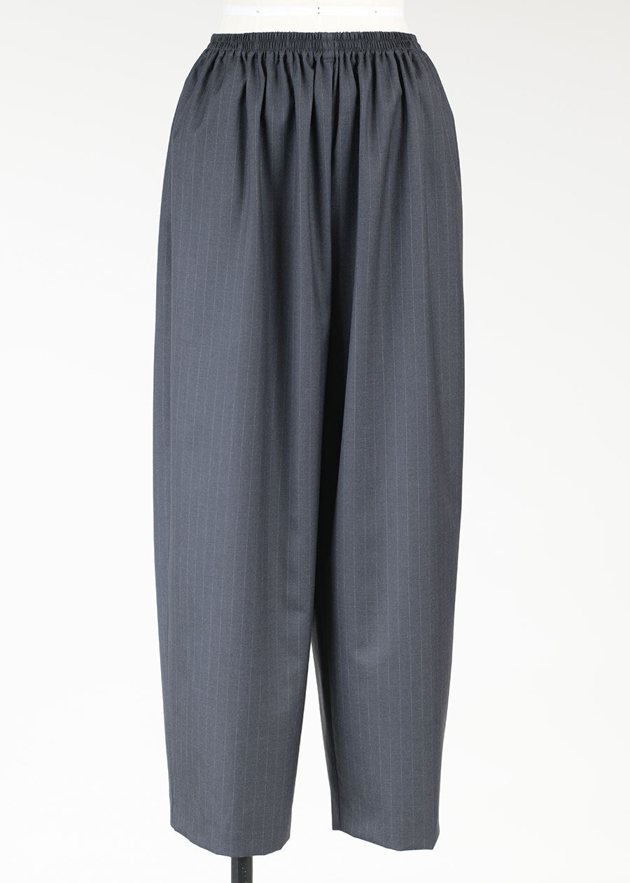 wool wide trouser