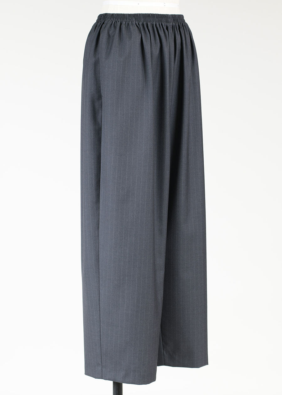 wool wide trouser