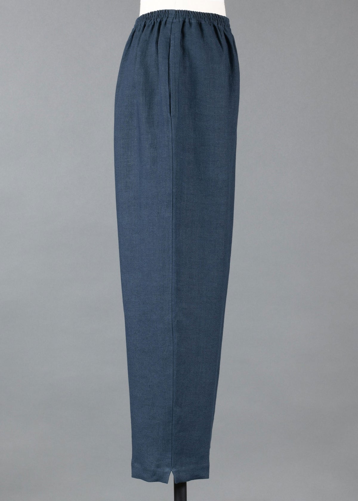 linen longer japanese trouser with ankle slits