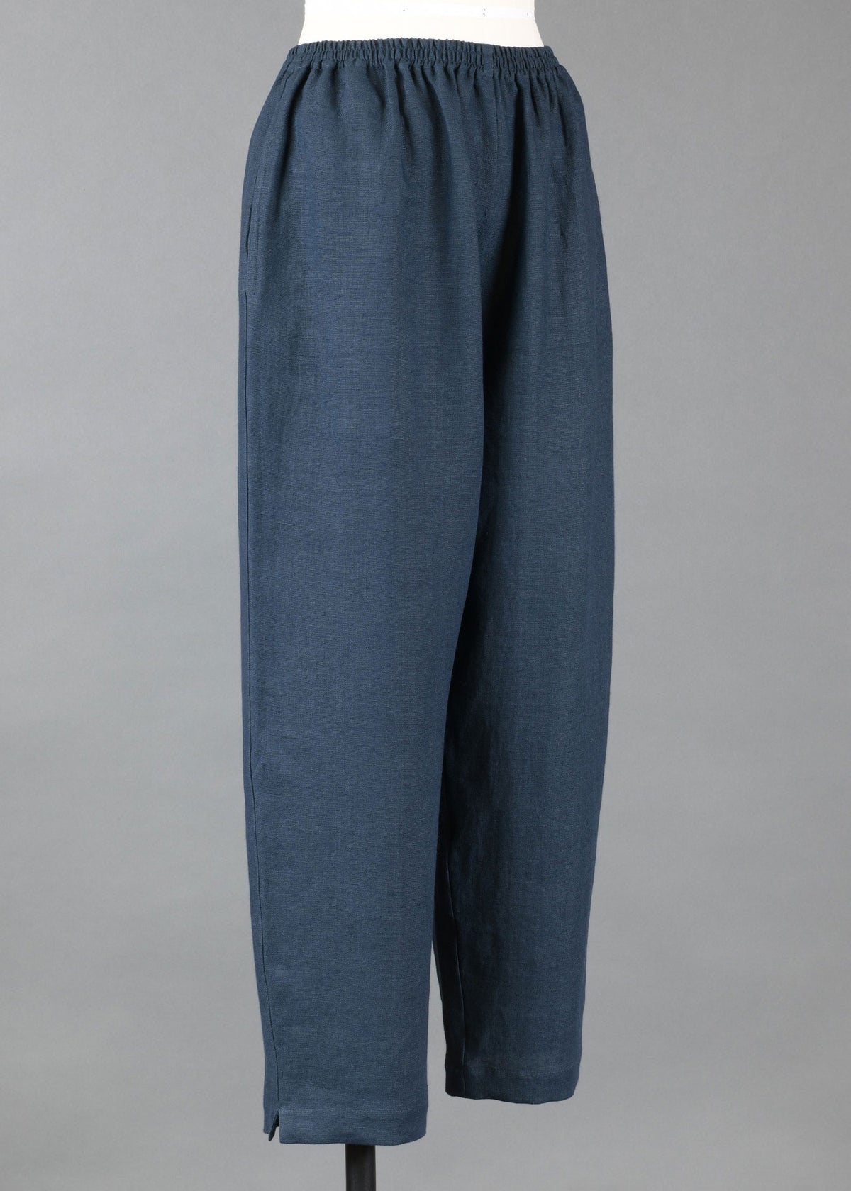 linen longer japanese trouser with ankle slits