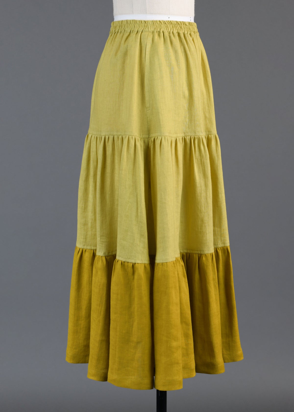 linen two tone petticoat skirt