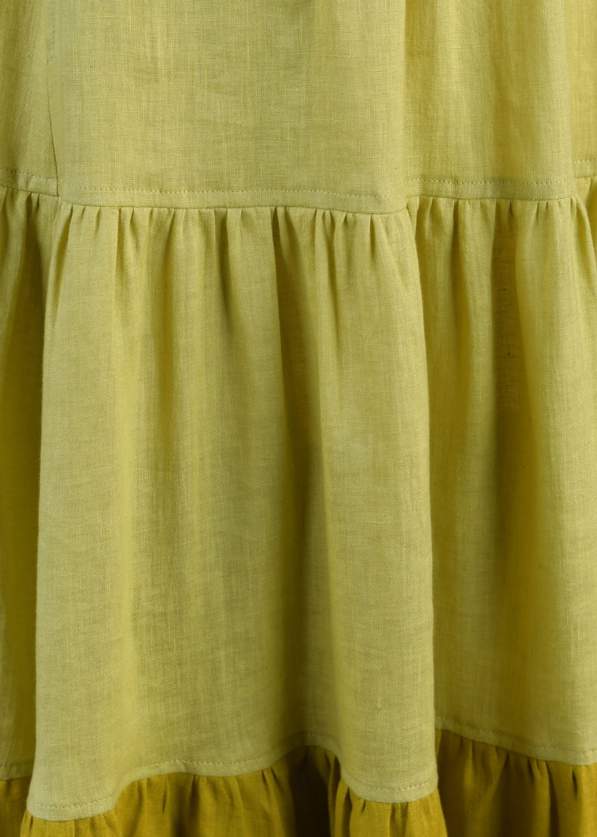 linen two tone petticoat skirt