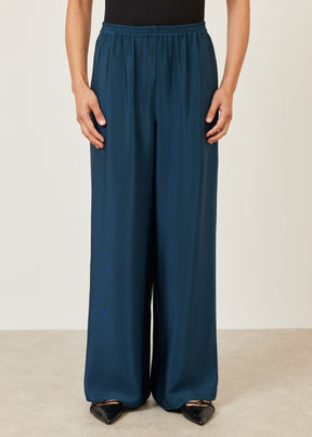 silk flared trouser