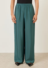 silk flared trouser