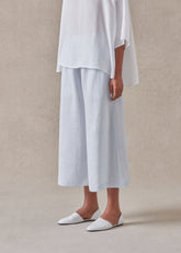 linen flared culotte