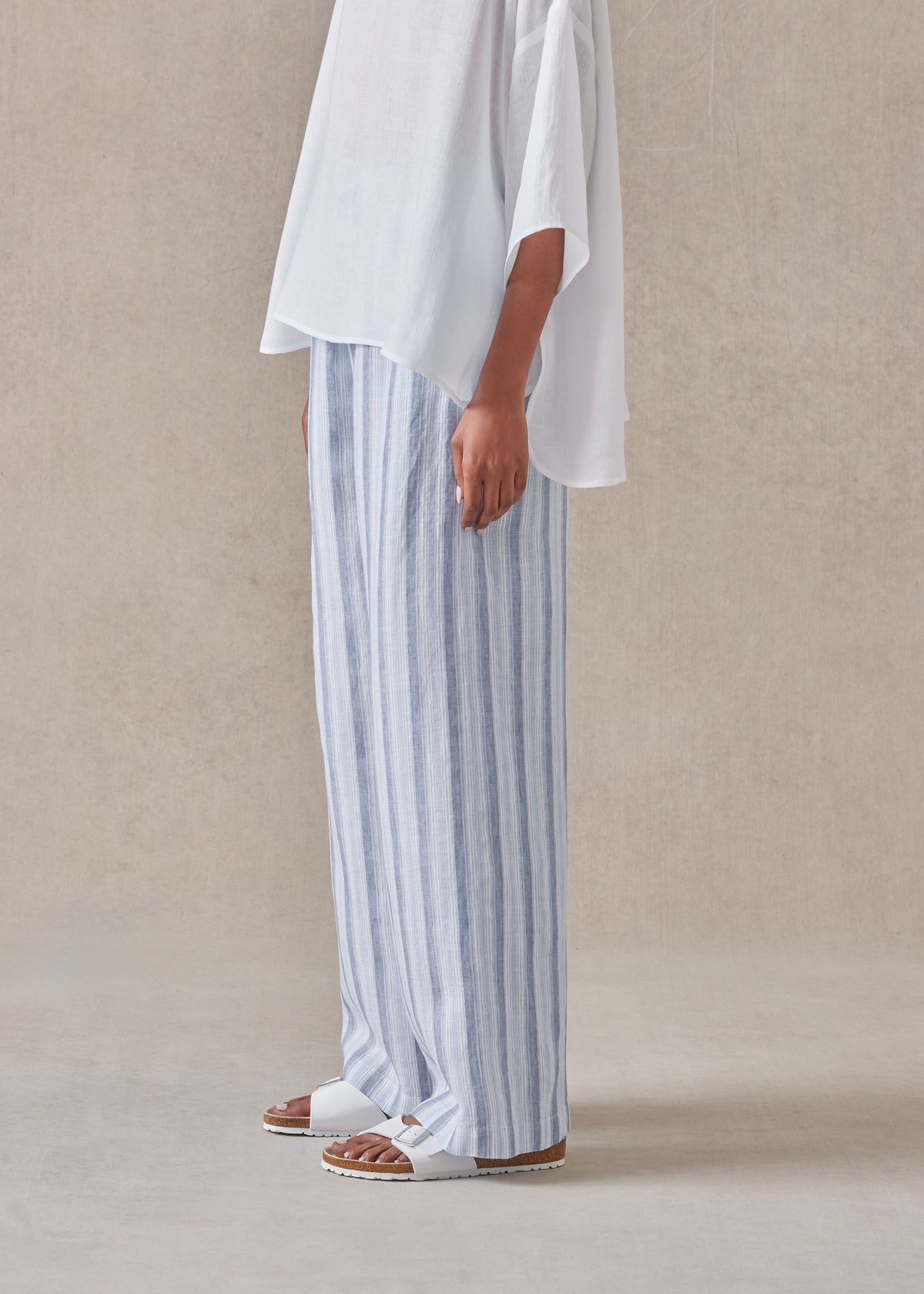 linen drawstring trouser