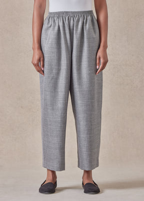 silk linen wool mix  japanese trouser