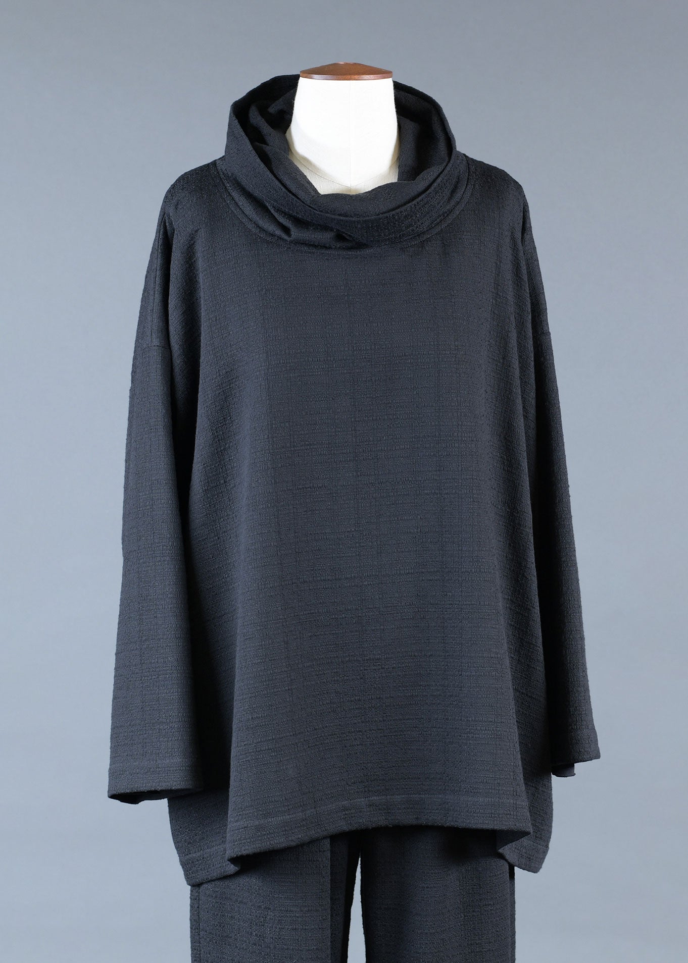 cotton wide a-line monks top - long