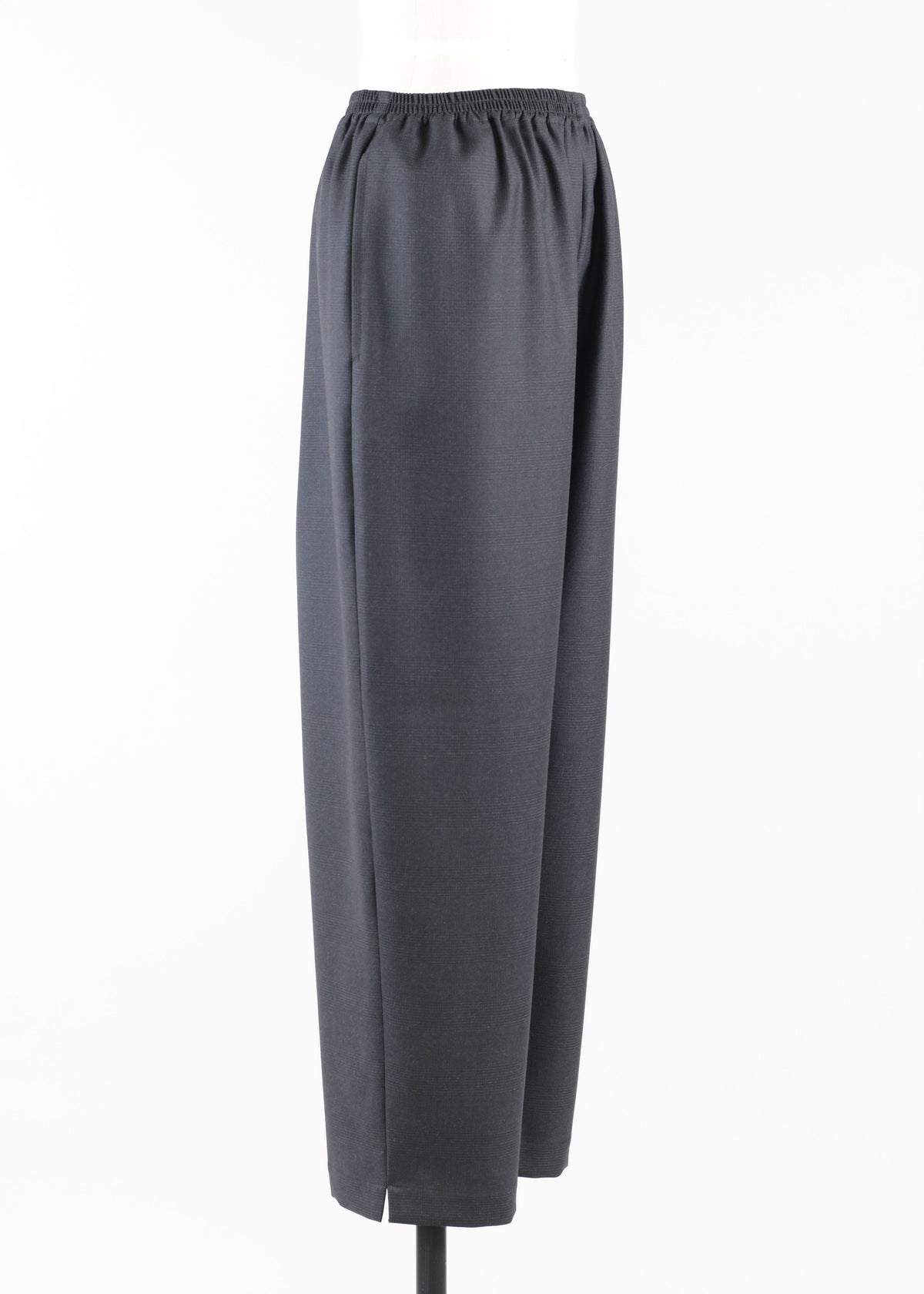 wool cashmere mix longer japanese trouser with ankle slits