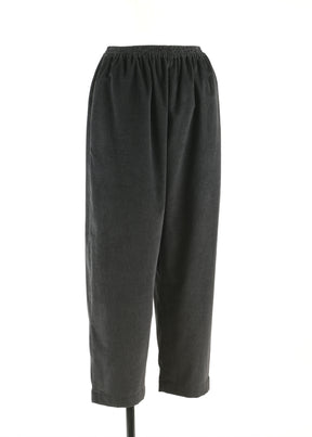 cotton cashmere mix longer japanese trouser with ankle slits