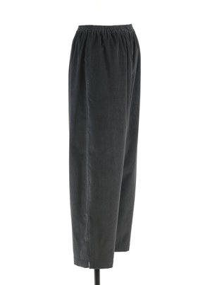 cotton cashmere mix longer japanese trouser with ankle slits