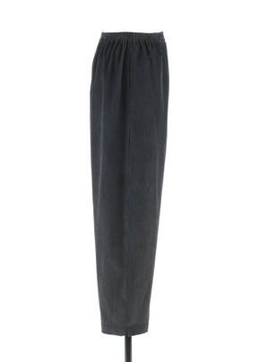 cotton cashmere mix longer japanese trouser with ankle slits