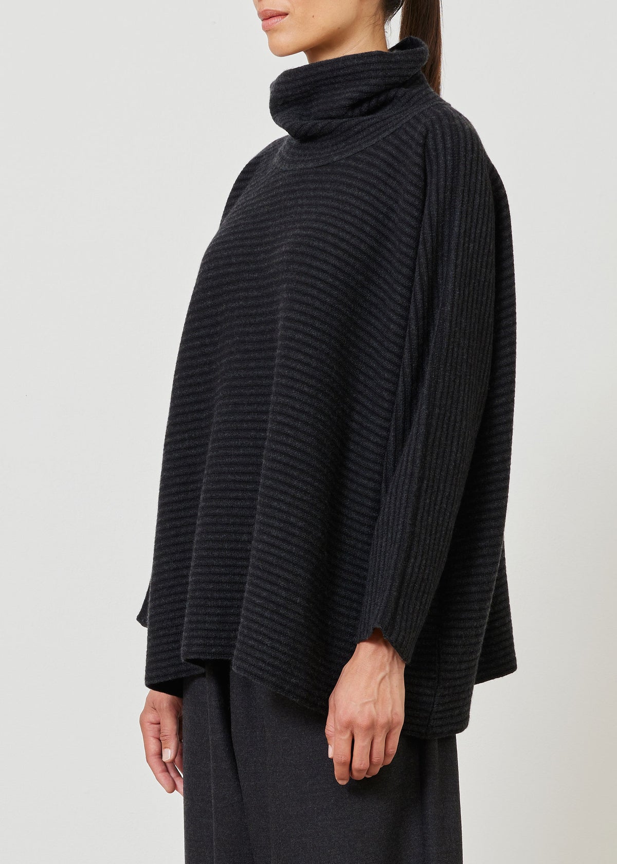 cashmere knitted monks top - mid plus