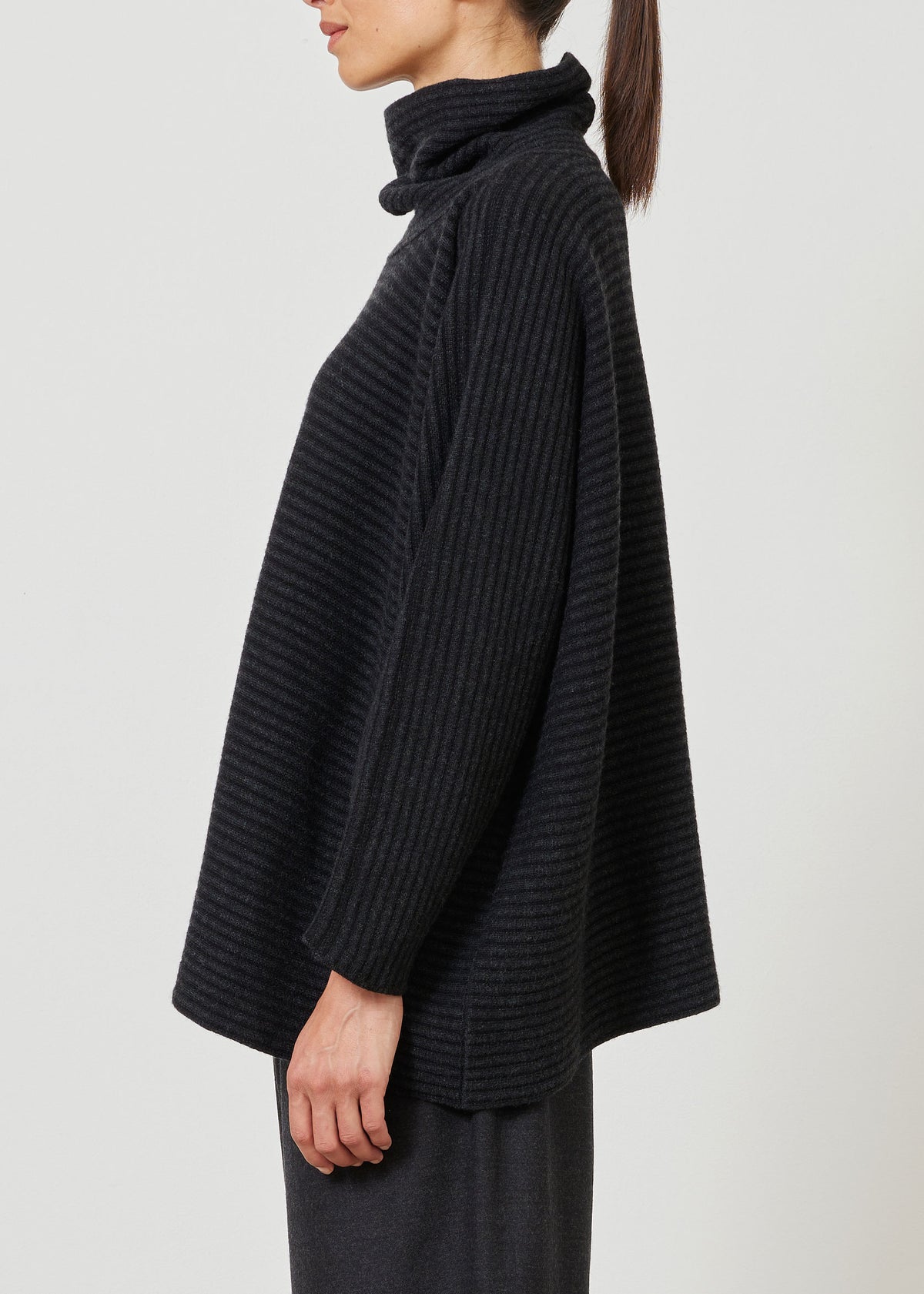 cashmere knitted monks top - mid plus