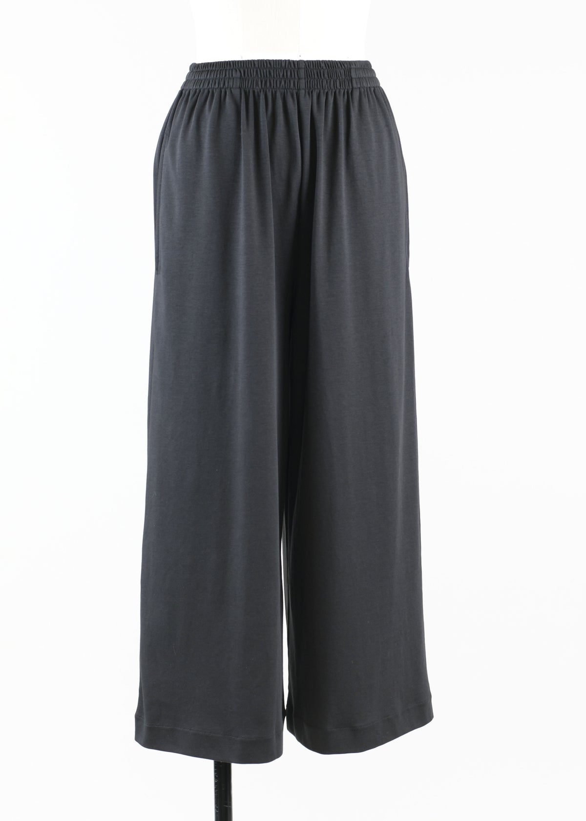cotton jersey flared cropped trouser
