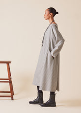 wool cashmere mix caucasus scoop neck dress