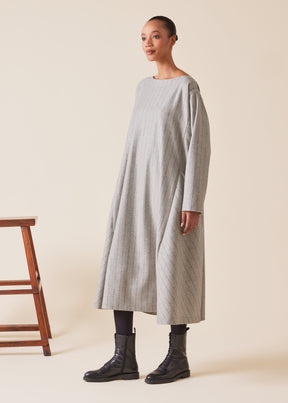 wool cashmere mix caucasus scoop neck dress