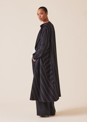 wool cashmere mix caucasus robe coat